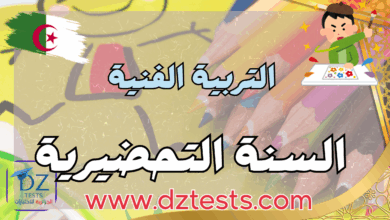فروض ،اختبارات ودروس التربية الفنية - السنة التحضيرية