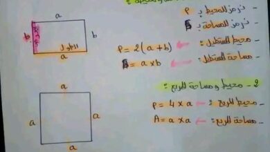 ملخص دروس الرياضيات سنة ثالثة متوسط الفصل الاول