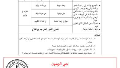 مذكرات الوحدة 2 المقطع 3 سنة 2 لغة عربية